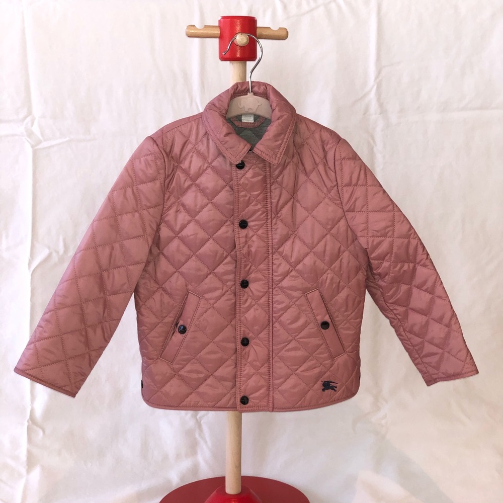Burberry Pink Quilted Kids Jacket